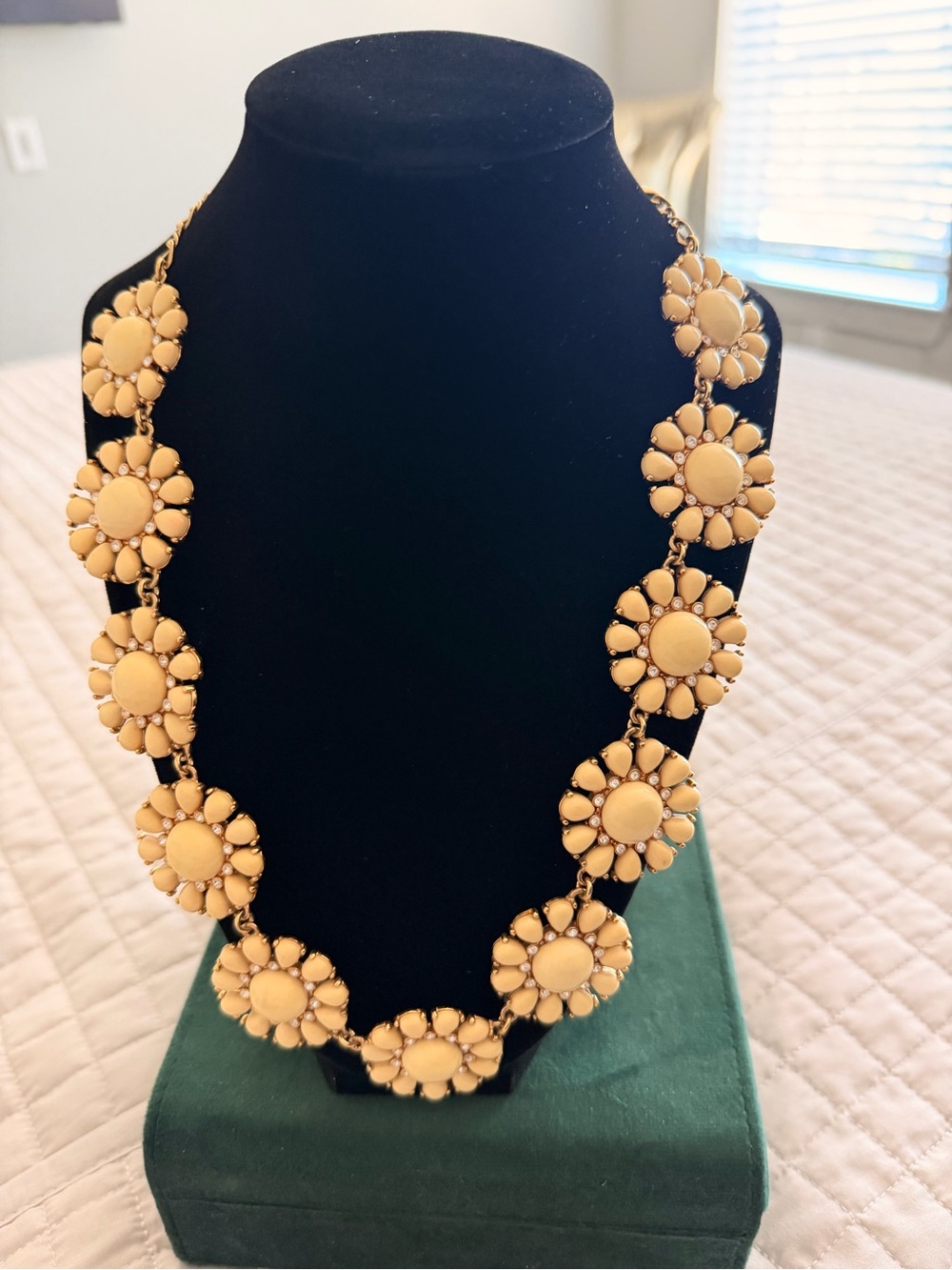 Cream Floral Statement Necklace - Women Kate Spade New York 1990